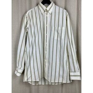 Vintage Munsingwear Single Needle Vertical Striped Button Down Shirt 16 34/35